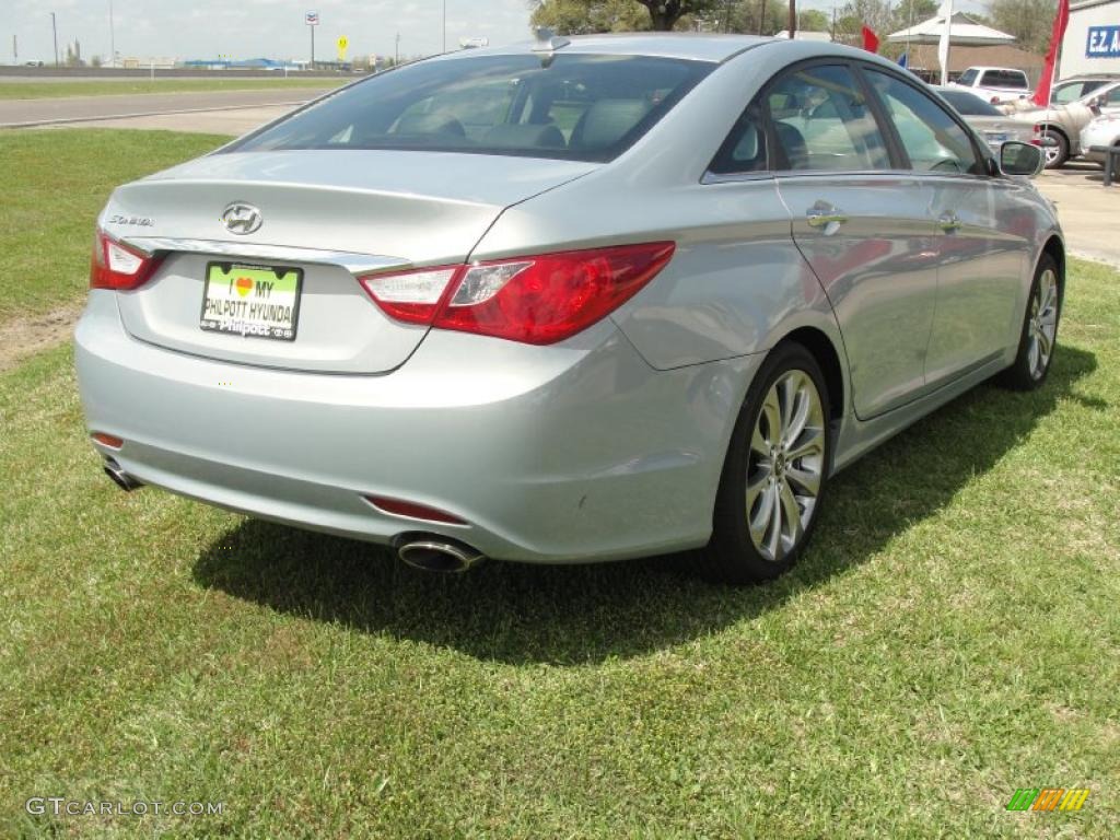 Iridescent Silver Blue Metallic 2011 Hyundai Sonata SE Exterior Photo #46971969