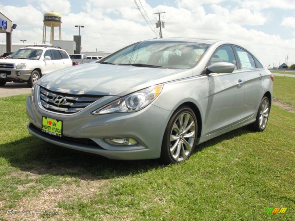 Iridescent Silver Blue Metallic 2011 Hyundai Sonata SE Exterior Photo #46972035