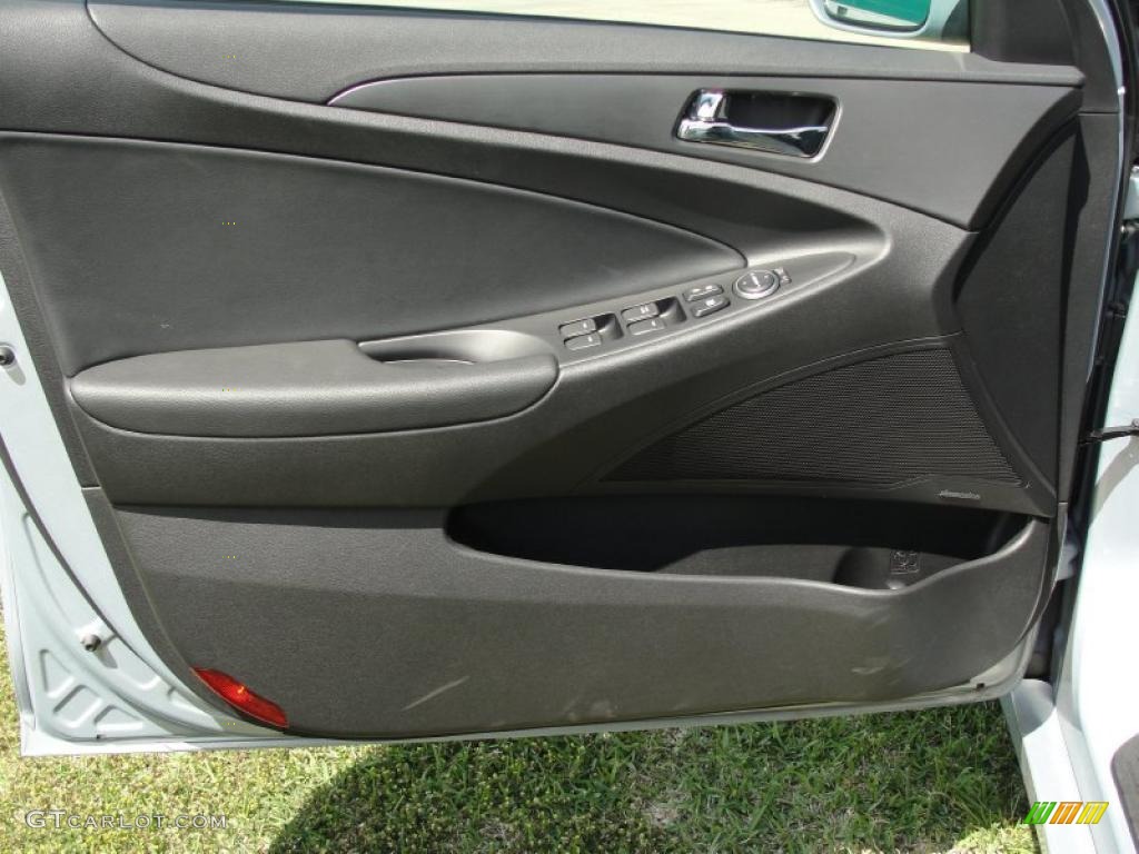 2011 Hyundai Sonata SE Black Door Panel Photo #46972266