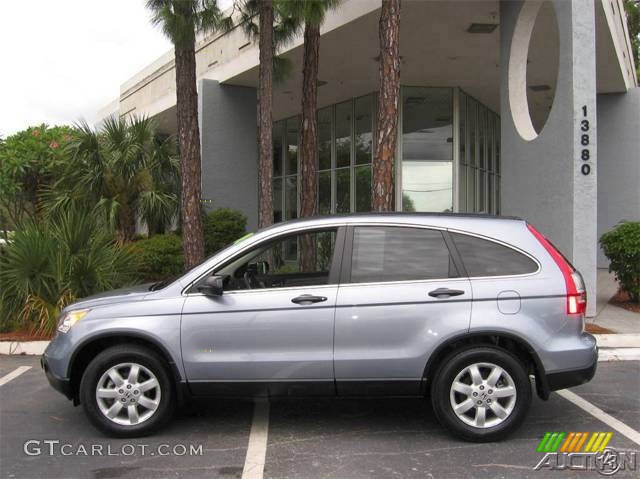 2008 CR-V EX 4WD - Glacier Blue Metallic / Gray photo #53