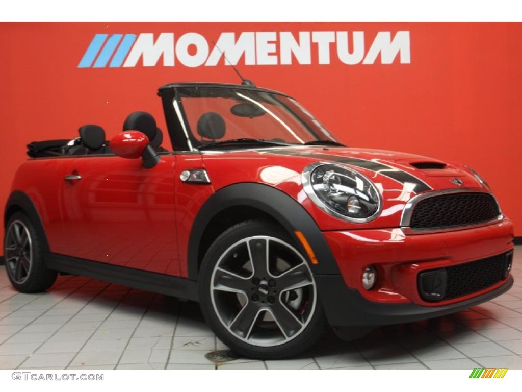 2011 Cooper S Convertible - Chili Red / Carbon Black photo #1