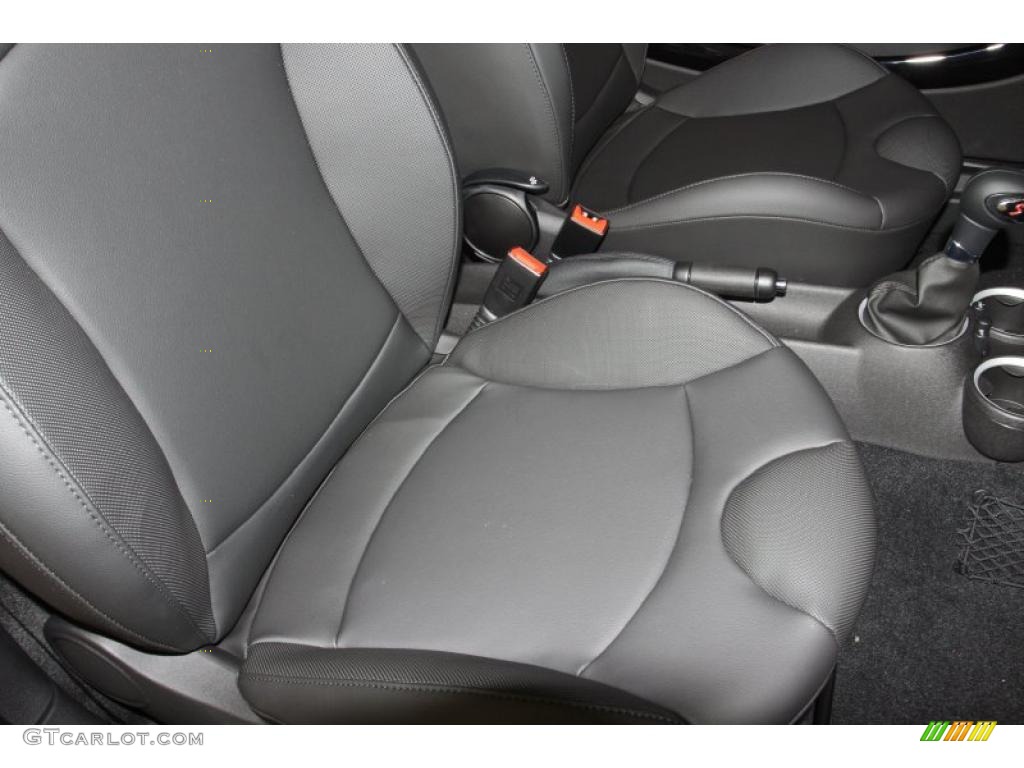 Carbon Black Interior 2011 Mini Cooper S Convertible Photo #46973625