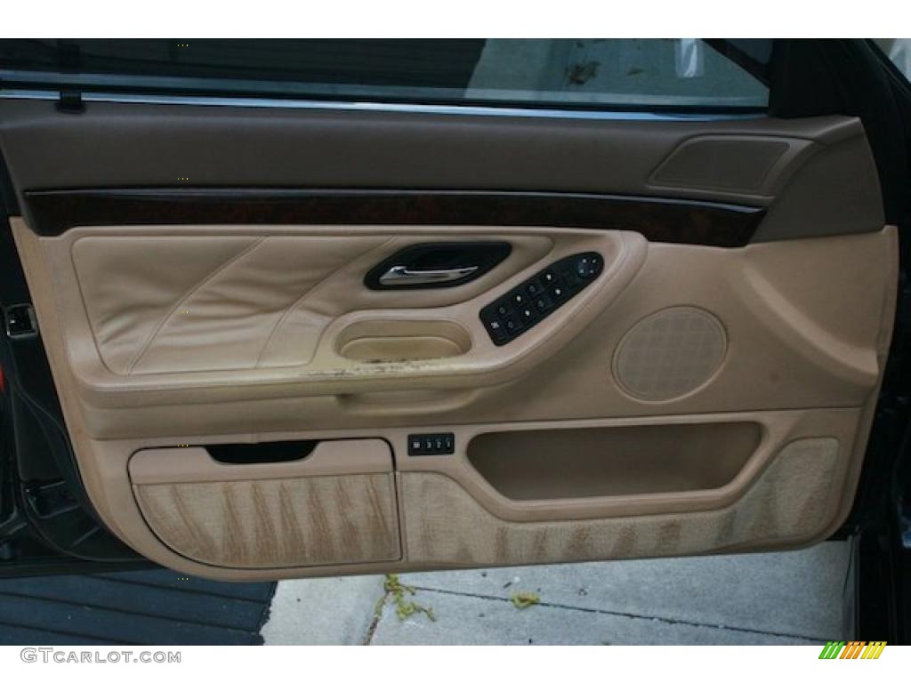 1995 BMW 7 Series 750iL Sedan Beige Door Panel Photo #46975884