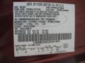 GT: Autumn Red Metallic 2003 Lincoln Town Car Cartier Color Code