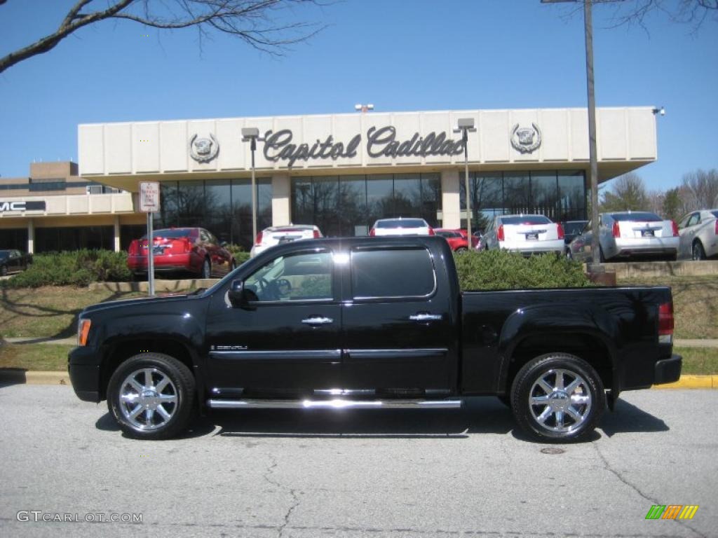 2008 Sierra 1500 Denali Crew Cab AWD - Onyx Black / Ebony photo #1