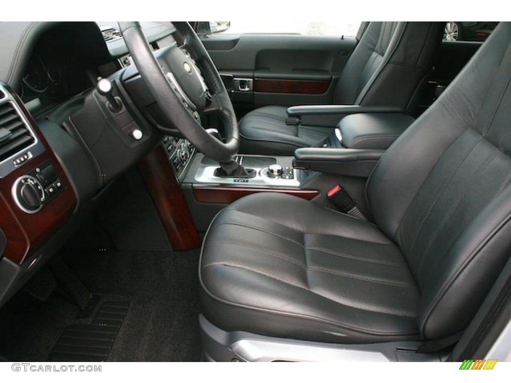 Jet Black Interior 2008 Land Rover Range Rover V8 HSE Photo #46976742