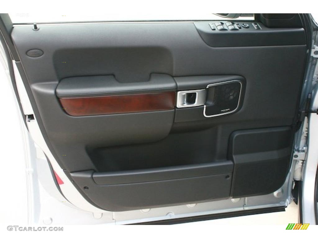 2008 Land Rover Range Rover V8 HSE Jet Black Door Panel Photo #46977231