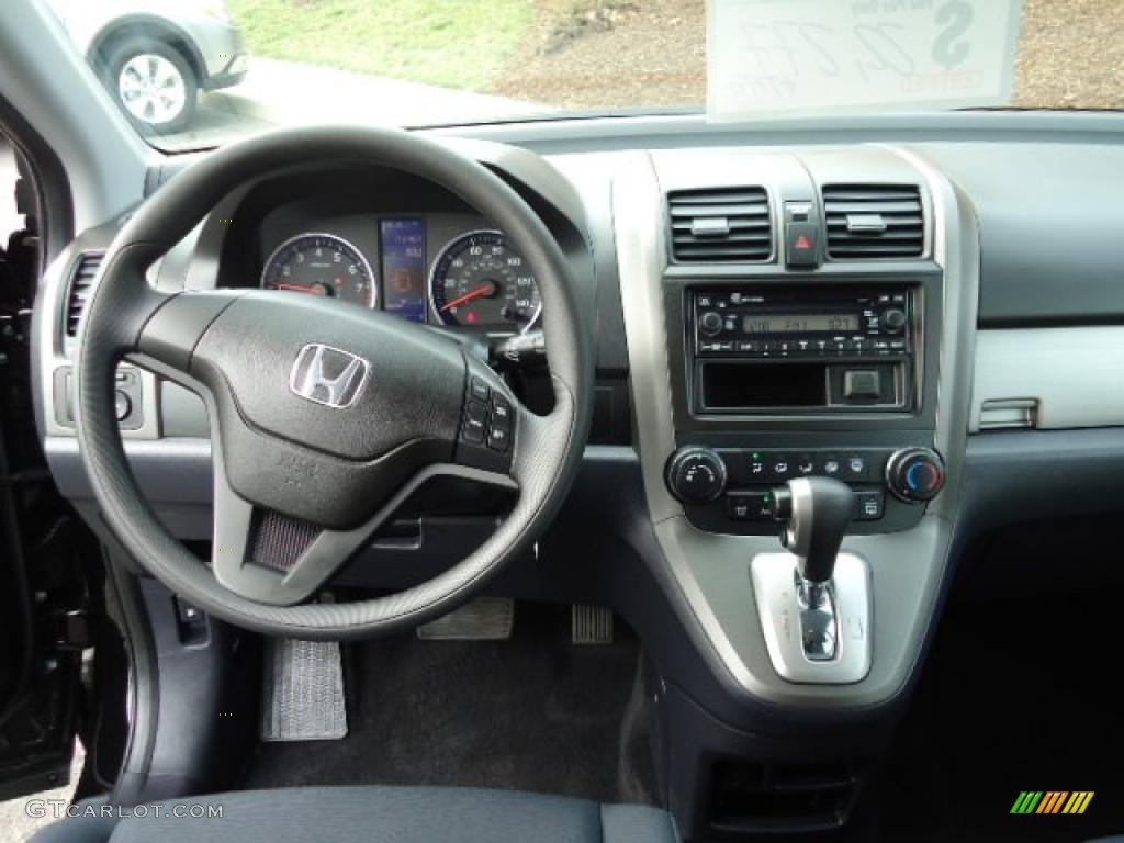 2010 Honda CR-V LX AWD Black Dashboard Photo #46977723