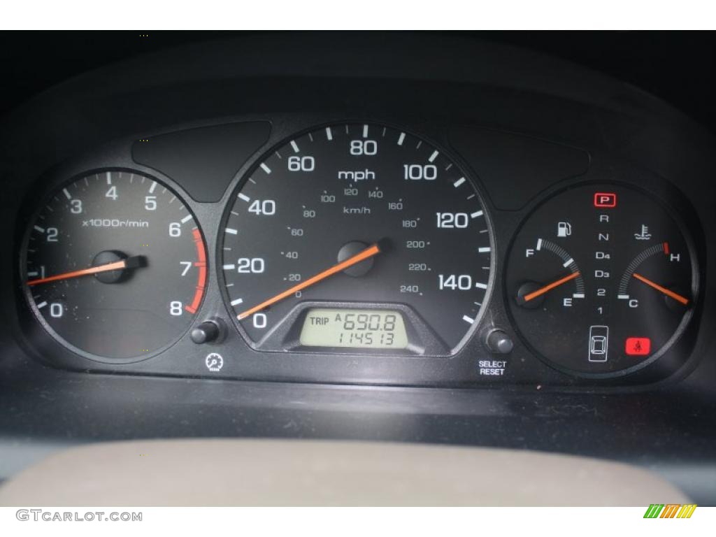 2000 Honda Accord SE Sedan Gauges Photo #46977996