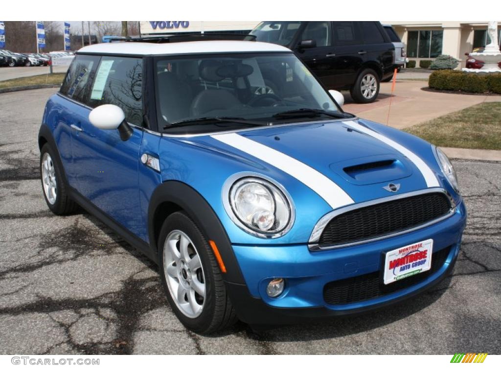 Laser Blue Metallic 2010 Mini Cooper S Hardtop Exterior Photo #46978185