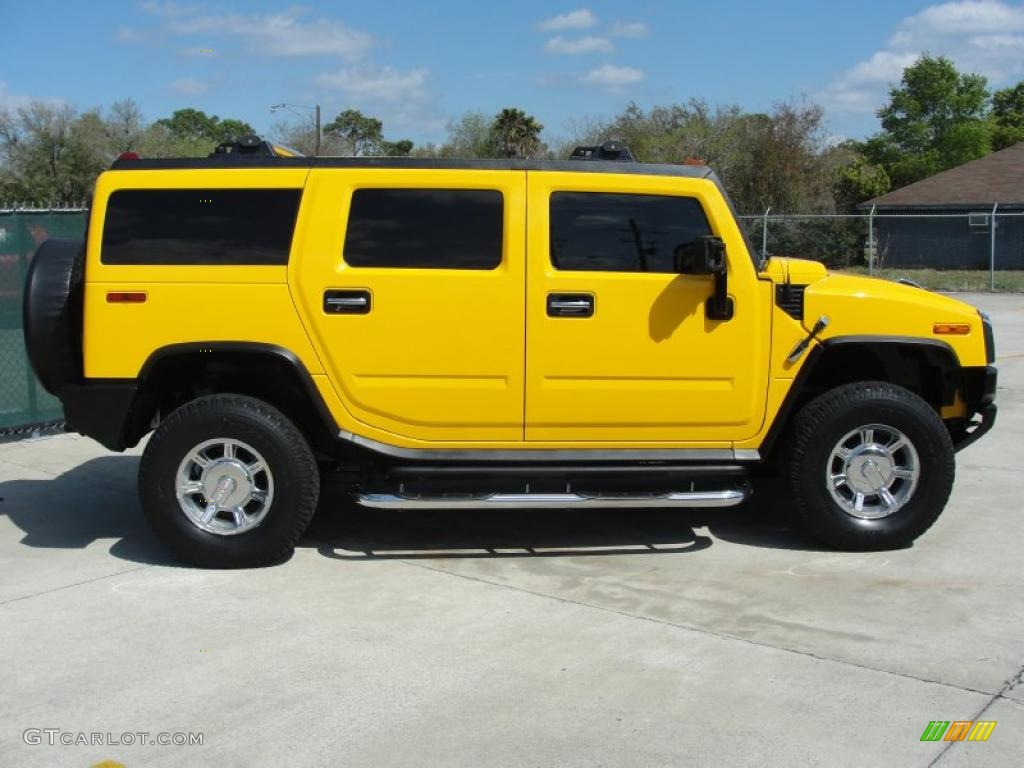 2006 H2 SUV - Yellow / Ebony photo #2