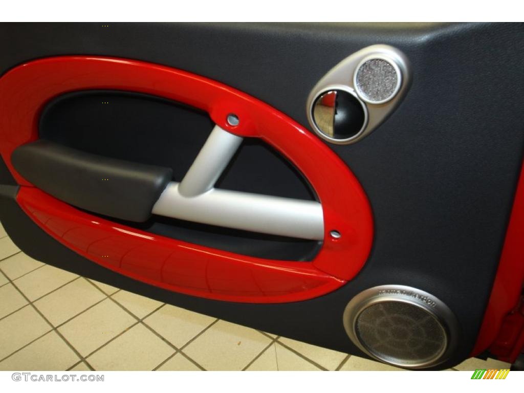 2006 Mini Cooper S Convertible Panther Black Door Panel Photo #46979520