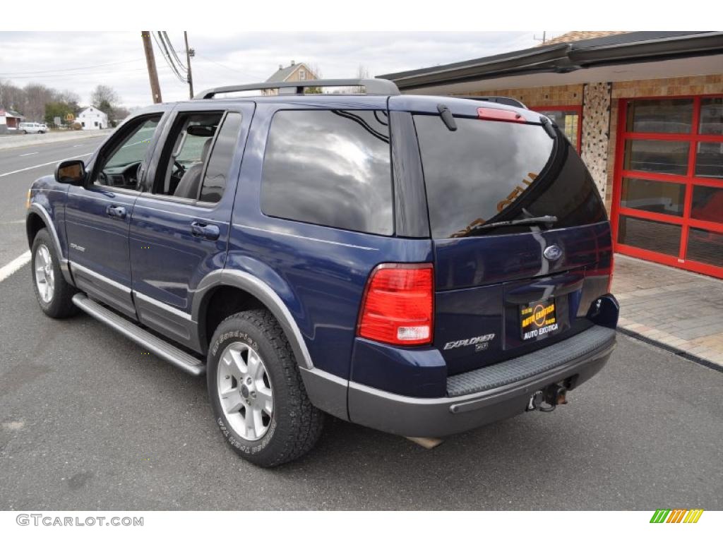 2004 Explorer XLT 4x4 - Dark Blue Pearl Metallic / Graphite photo #4