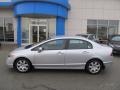 2008 Alabaster Silver Metallic Honda Civic LX Sedan  photo #3