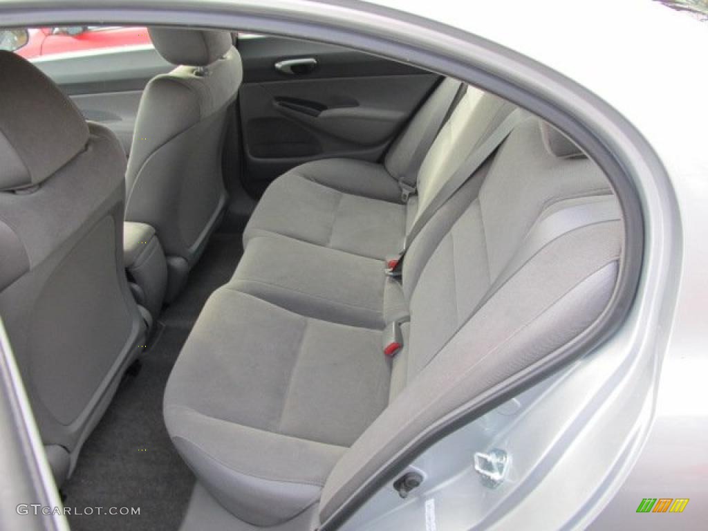 2008 Civic LX Sedan - Alabaster Silver Metallic / Gray photo #7