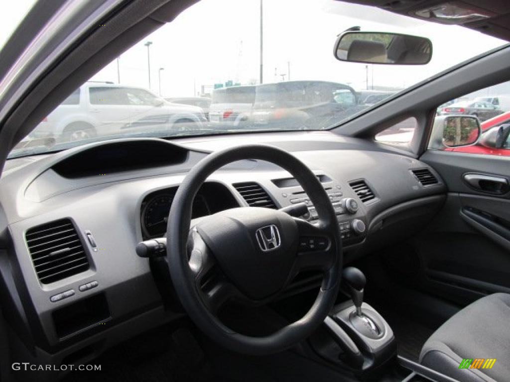 2008 Civic LX Sedan - Alabaster Silver Metallic / Gray photo #8