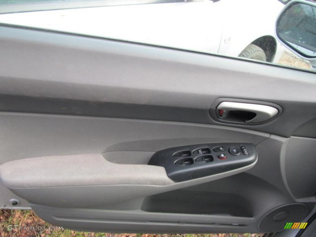 2008 Civic LX Sedan - Alabaster Silver Metallic / Gray photo #9