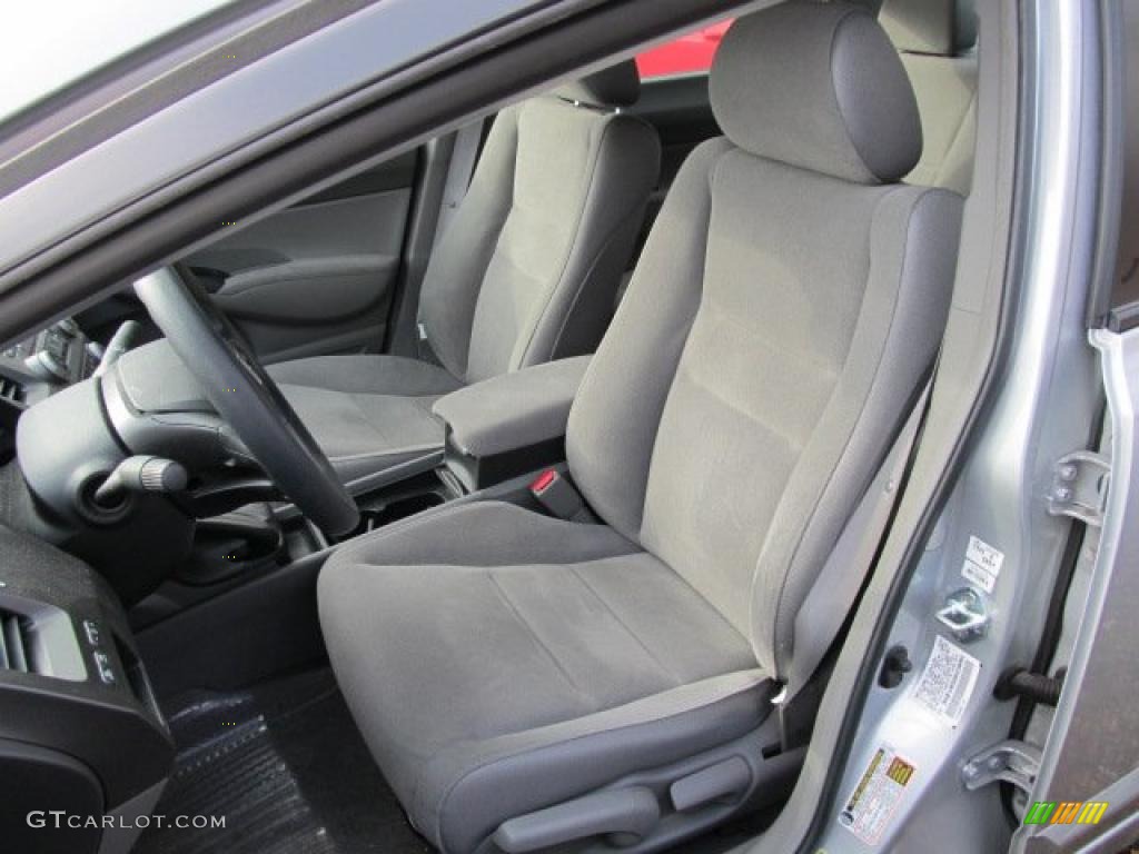 2008 Civic LX Sedan - Alabaster Silver Metallic / Gray photo #12