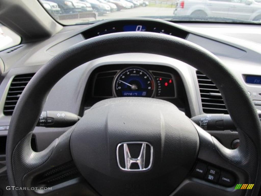 2008 Civic LX Sedan - Alabaster Silver Metallic / Gray photo #13