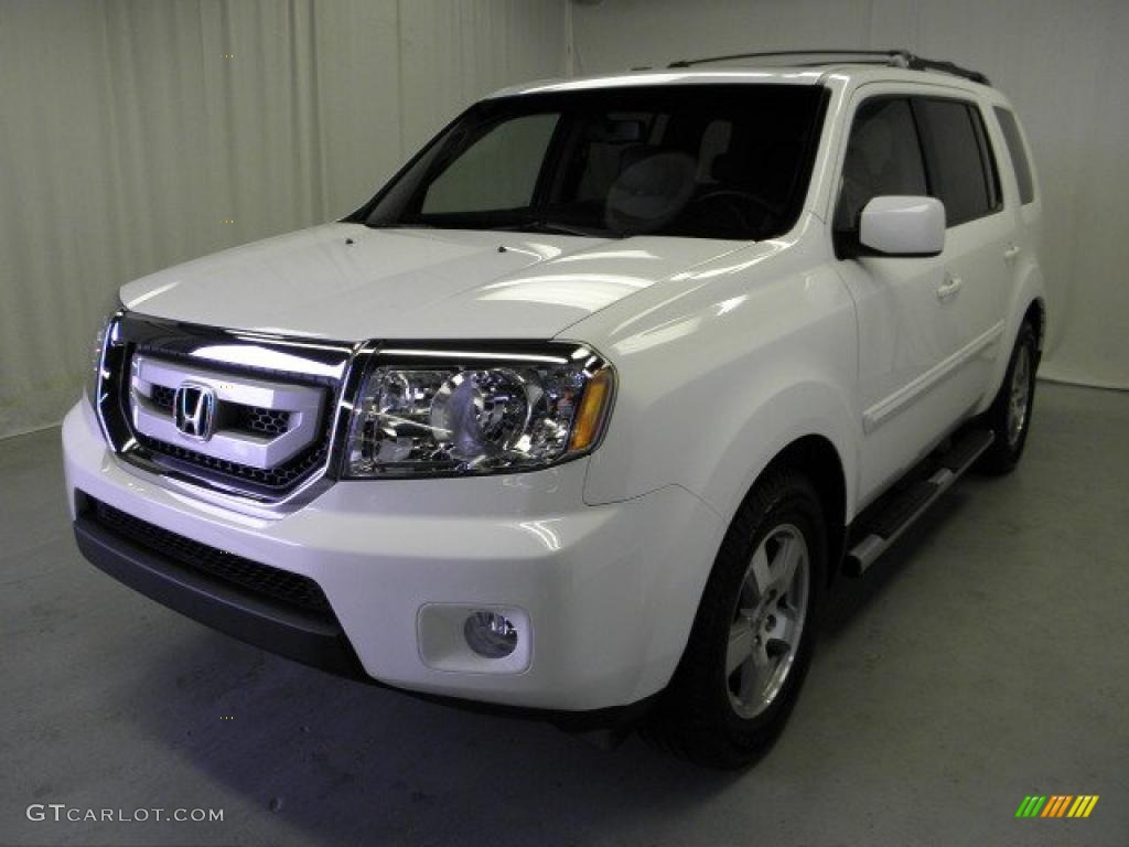 Taffeta White 2010 Honda Pilot EX-L 4WD Exterior Photo #46982649
