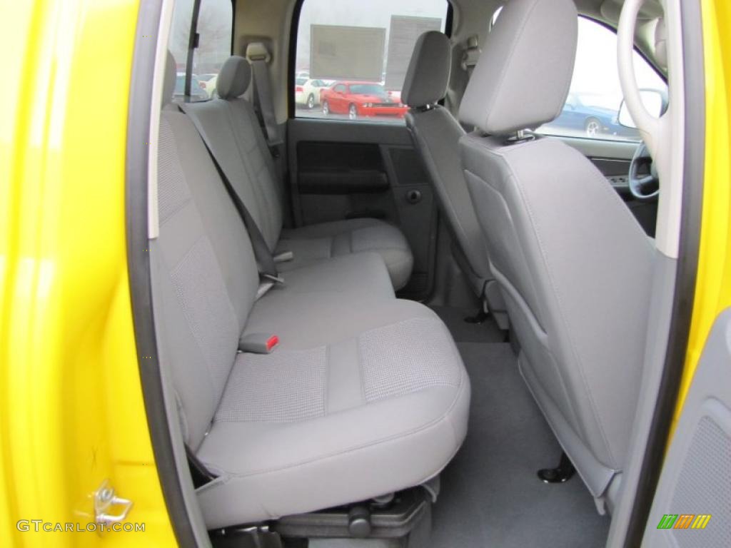 2008 Ram 1500 Sport Quad Cab - Detonator Yellow / Medium Slate Gray photo #17