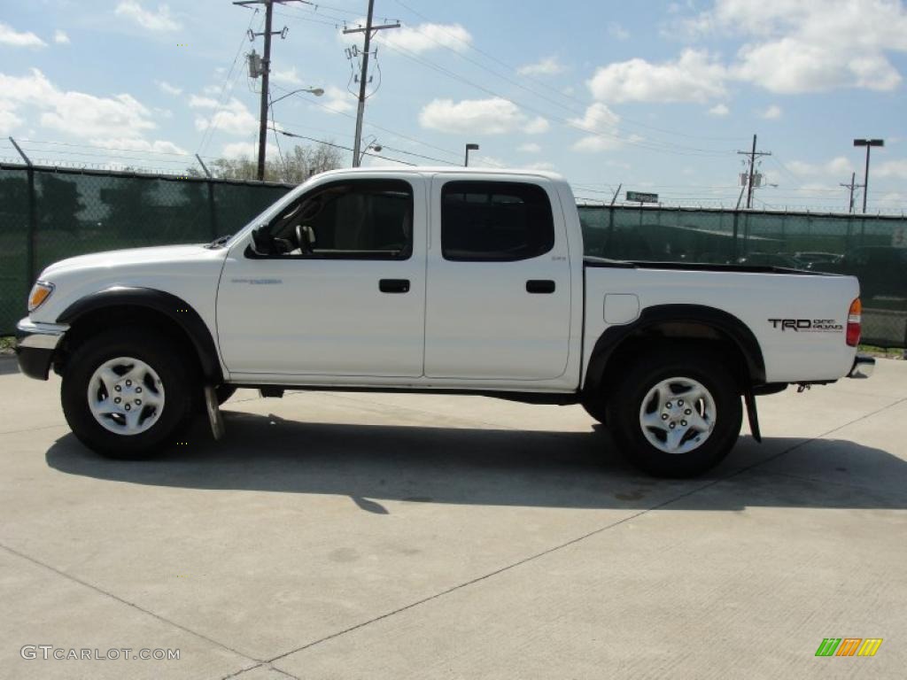 2004 Tacoma V6 PreRunner TRD Double Cab - Super White / Oak photo #6