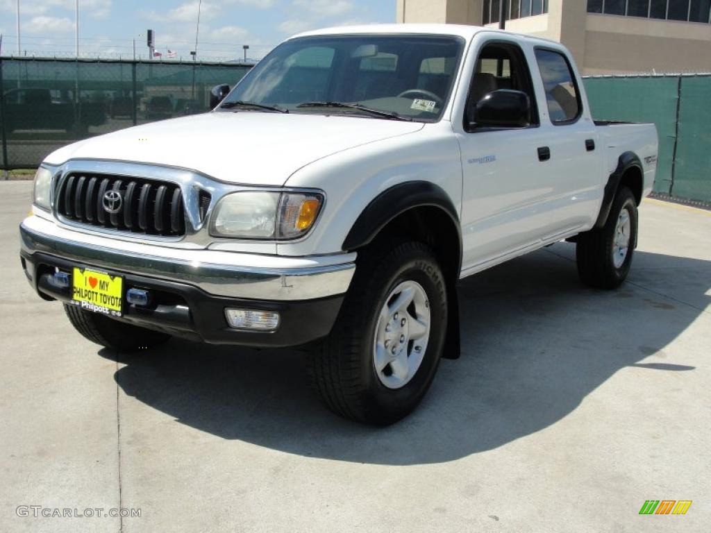 2004 Tacoma V6 PreRunner TRD Double Cab - Super White / Oak photo #7