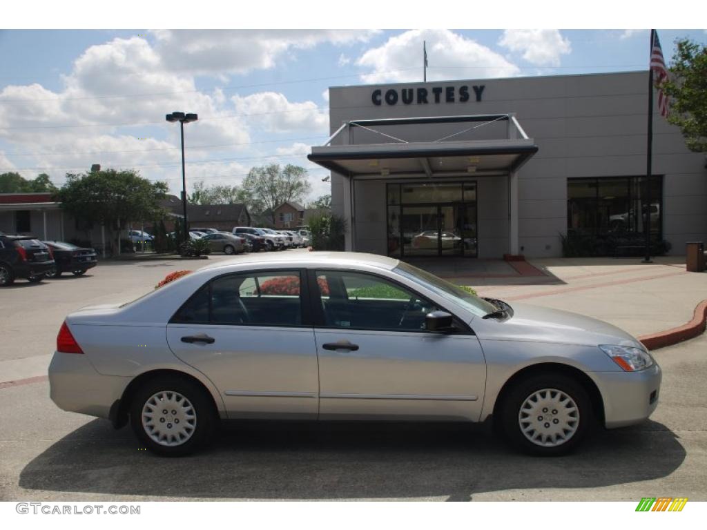 2007 Accord Value Package Sedan - Alabaster Silver Metallic / Gray photo #1