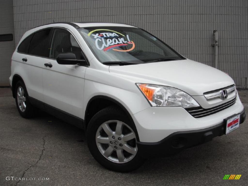 2007 CR-V EX 4WD - Taffeta White / Gray photo #2