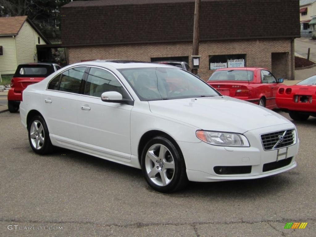 2008 S80 T6 AWD - Ice White / Sandstone Beige photo #1