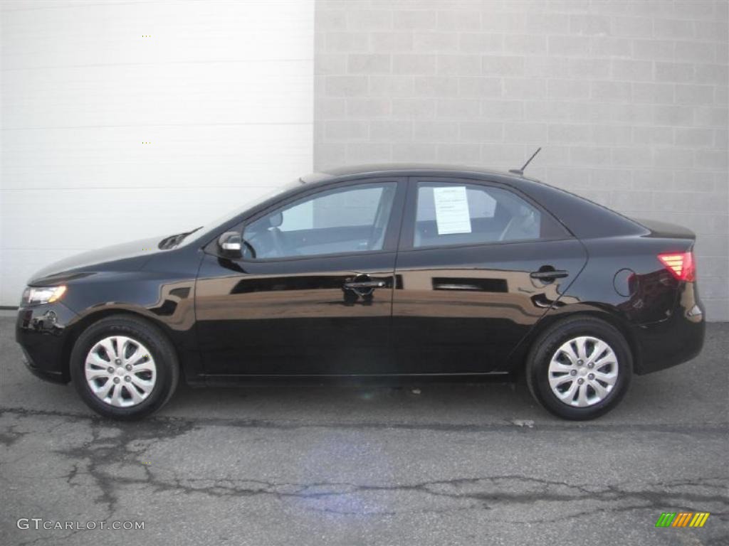 Ebony Black 2010 Kia Forte EX Exterior Photo #46987980