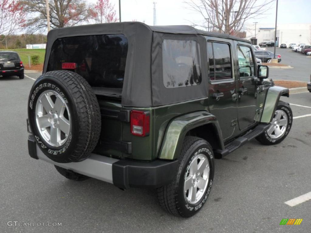 Jeep Green Metallic 2008 Jeep Wrangler Unlimited Sahara 4x4 Exterior Photo #46988616