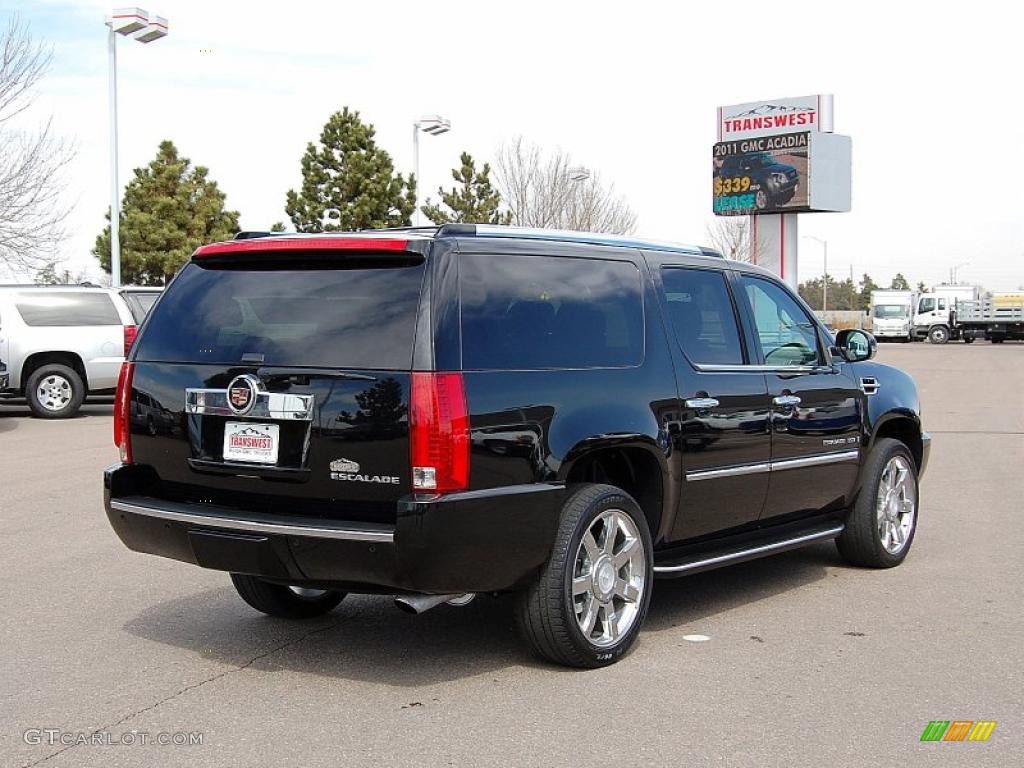 2008 Escalade ESV AWD - Black Raven / Ebony photo #10