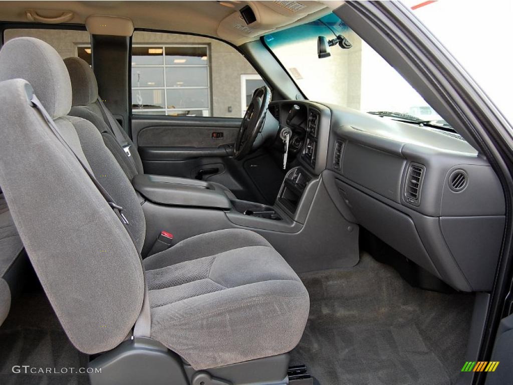 2003 Silverado 1500 LS Extended Cab 4x4 - Dark Gray Metallic / Dark Charcoal photo #16