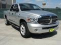 2007 Bright Silver Metallic Dodge Ram 1500 Laramie Quad Cab 4x4  photo #1