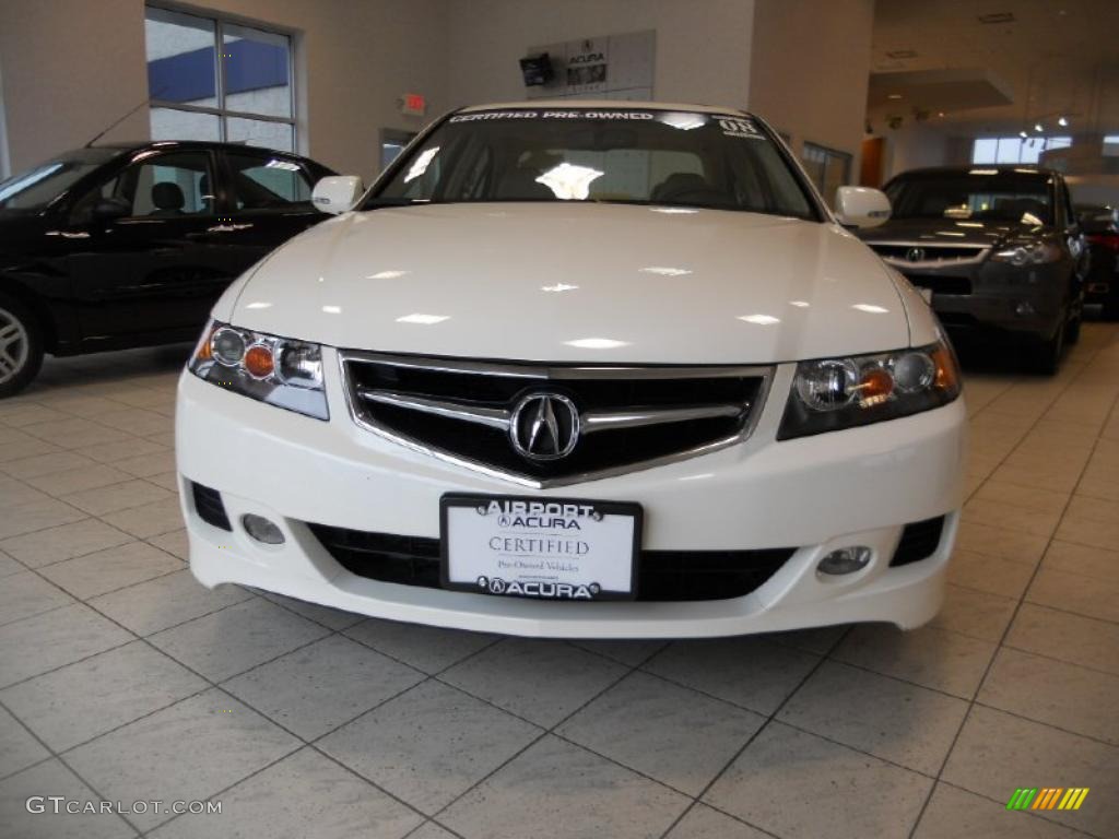 2008 TSX Sedan - Premium White Pearl / Parchment photo #2