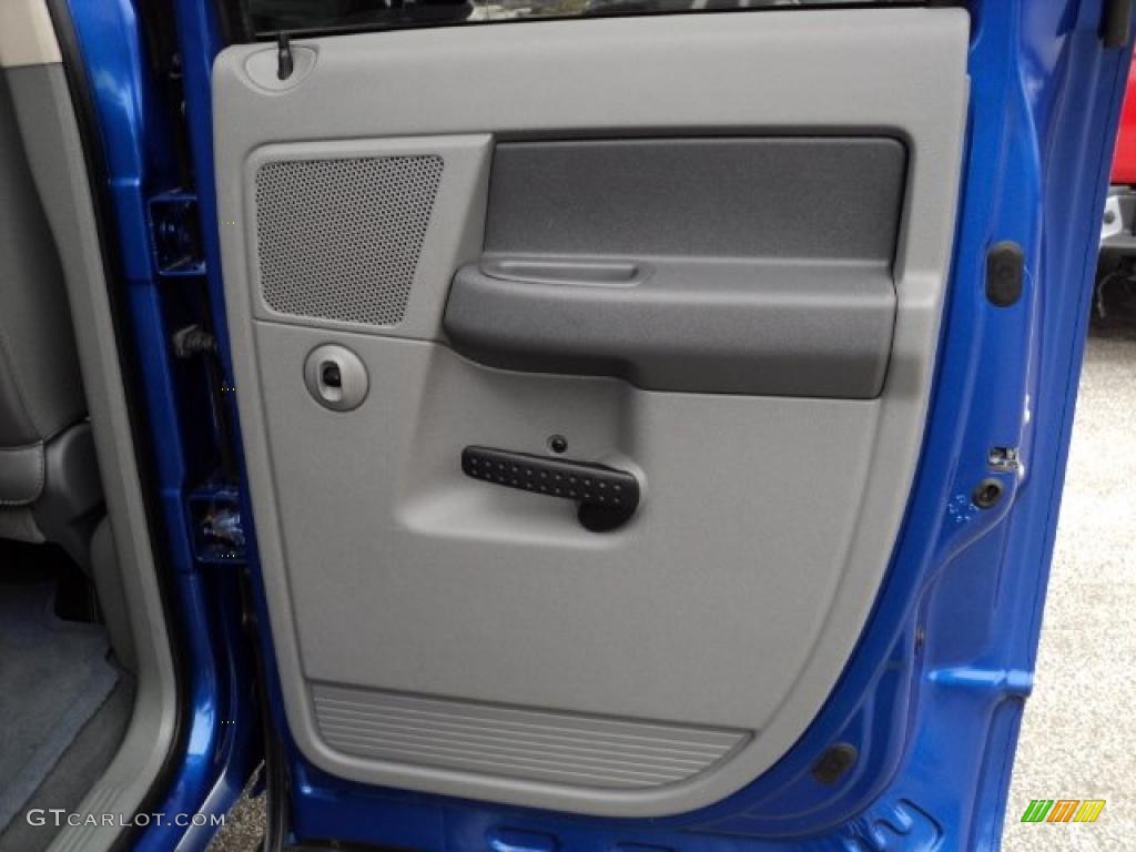 2007 Ram 1500 ST Quad Cab 4x4 - Electric Blue Pearl / Medium Slate Gray photo #18