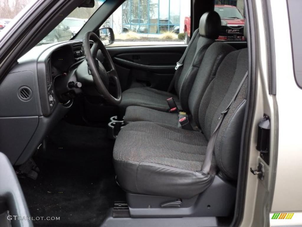 Graphite Gray Interior 2002 Chevrolet Silverado 1500 Extended Cab Photo #46990884