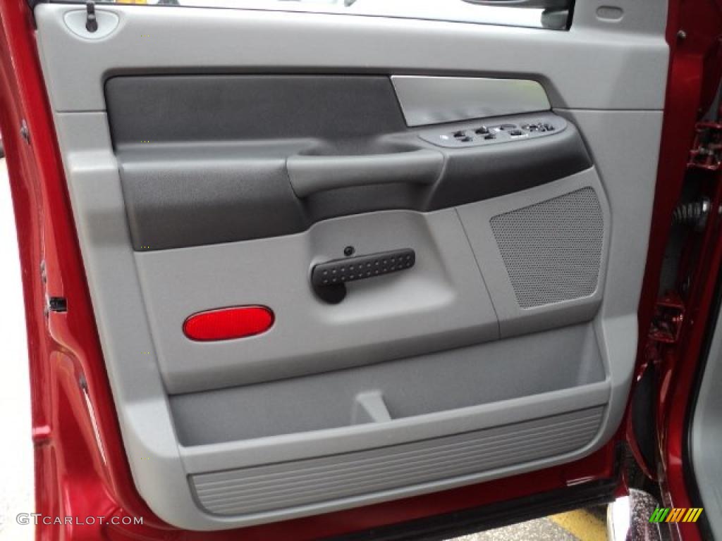 2007 Ram 1500 Lone Star Quad Cab 4x4 - Inferno Red Crystal Pearl / Medium Slate Gray photo #5