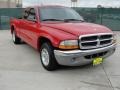 2000 Flame Red Dodge Dakota SLT Extended Cab  photo #1