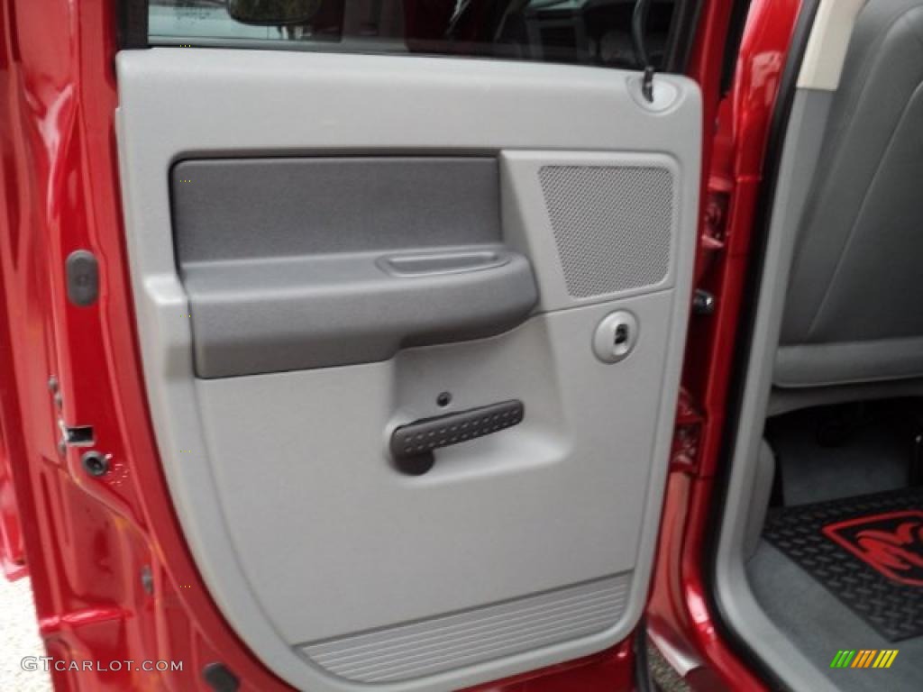 2007 Ram 1500 Lone Star Quad Cab 4x4 - Inferno Red Crystal Pearl / Medium Slate Gray photo #7