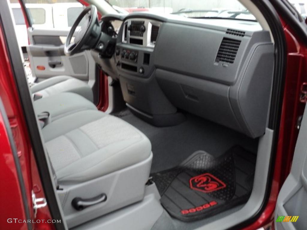 2007 Ram 1500 Lone Star Quad Cab 4x4 - Inferno Red Crystal Pearl / Medium Slate Gray photo #13