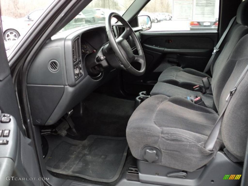 Graphite Interior 2001 Chevrolet Silverado 1500 LS Extended Cab Photo #46991874