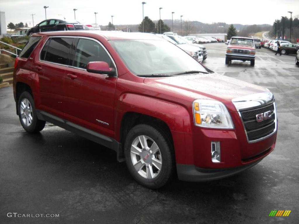Merlot Jewel Metallic 2010 GMC Terrain SLE AWD Exterior Photo #46992135
