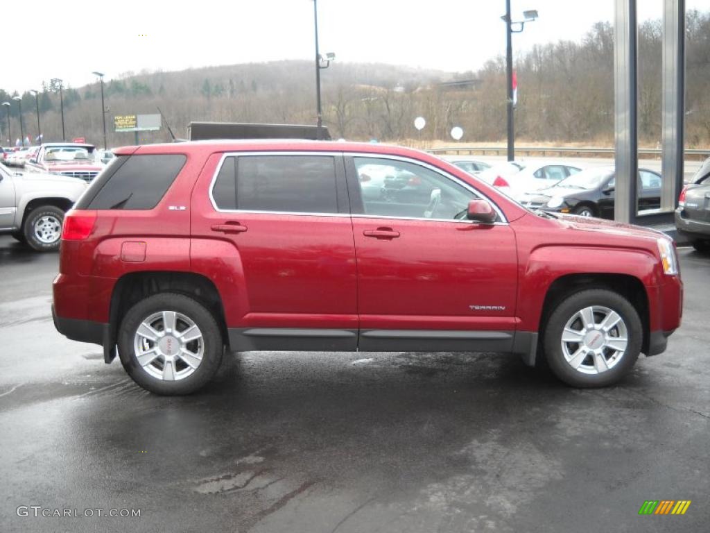 Merlot Jewel Metallic 2010 GMC Terrain SLE AWD Exterior Photo #46992150