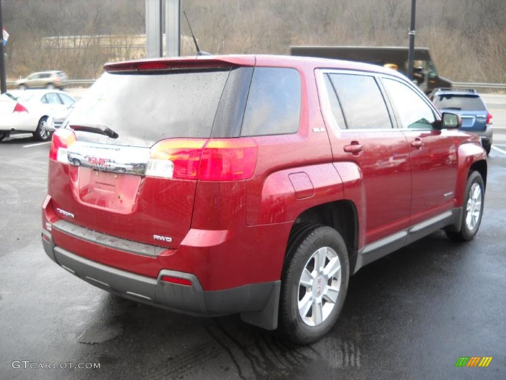 Merlot Jewel Metallic 2010 GMC Terrain SLE AWD Exterior Photo #46992165