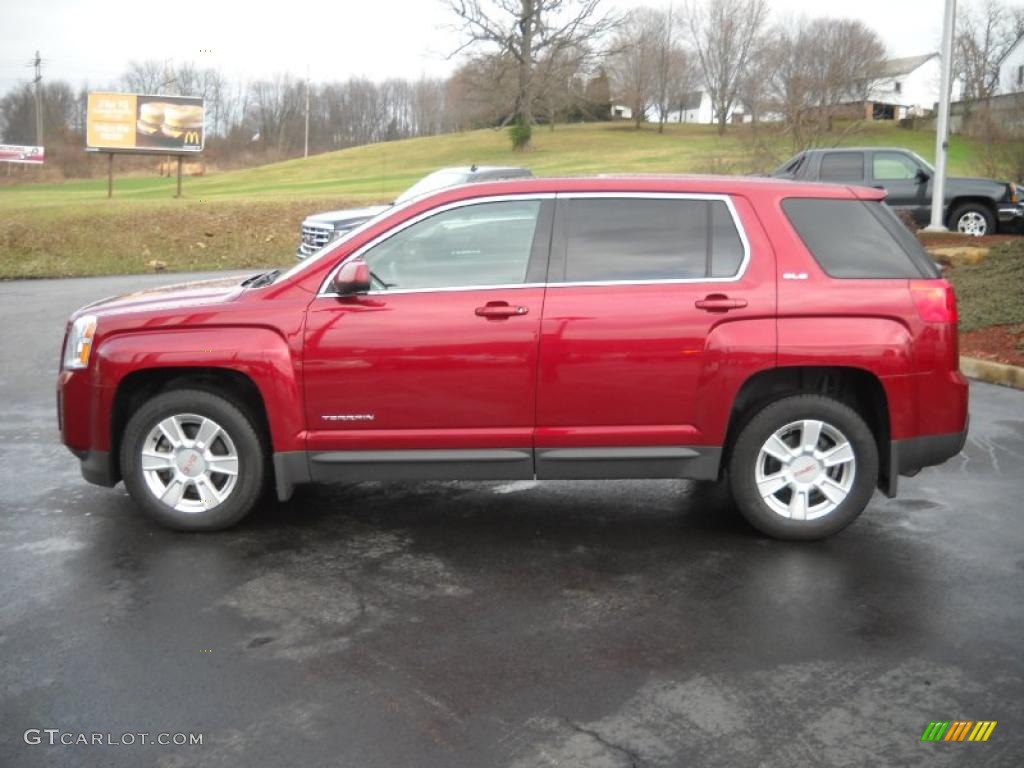 Merlot Jewel Metallic 2010 GMC Terrain SLE AWD Exterior Photo #46992199