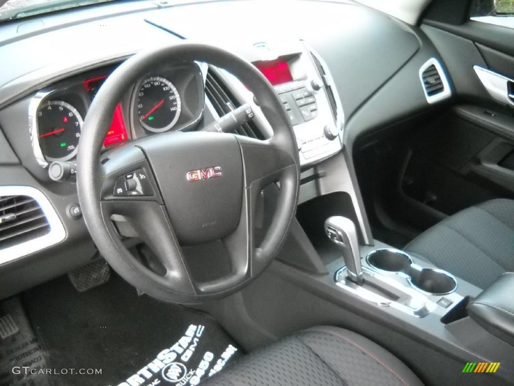 Jet Black Interior 2010 GMC Terrain SLE AWD Photo #46992213