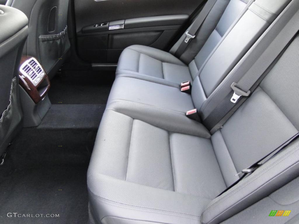 Black Interior 2011 Mercedes-Benz S 550 Sedan Photo #46992273