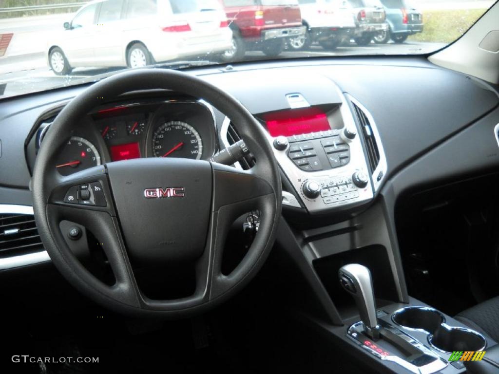 2010 GMC Terrain SLE AWD Jet Black Dashboard Photo #46992339